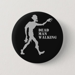 Badge Rond 5 Cm Custom text & color Zombie button