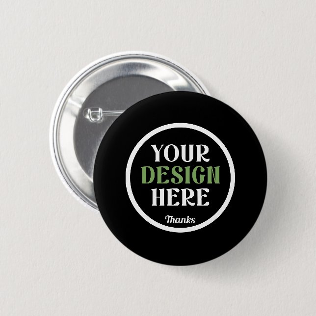 Badge Rond 5 Cm custom, unique, sleek & minimalist (Devant & derrière)