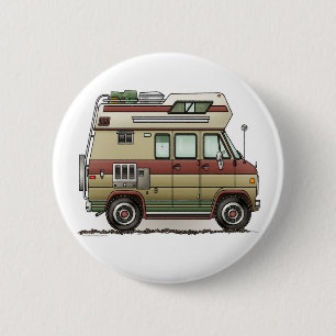 Badge Rond 5 Cm Custom Van Camper RV Button