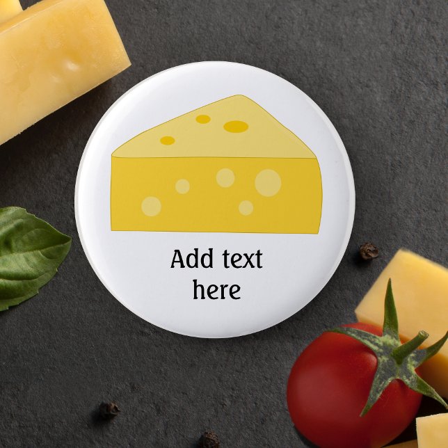 Badge Rond 5 Cm Customiser ce graphique Big Cheese (Créateur téléchargé)