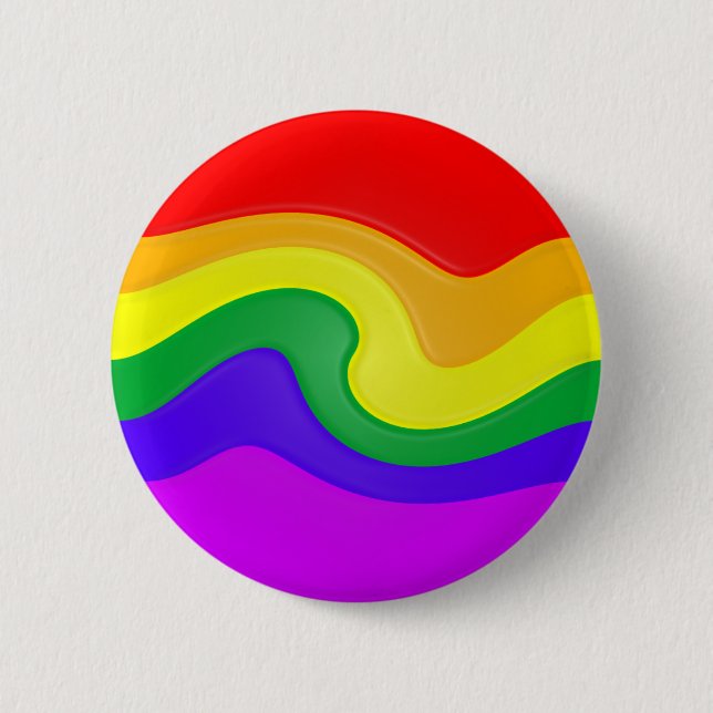 Badge Rond 5 Cm Customisez ce remous d'arc-en-ciel (Devant)