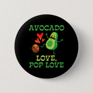 Badge Rond 5 Cm Cute Avocados Danser Ensemble Avocado Love Pop Lo