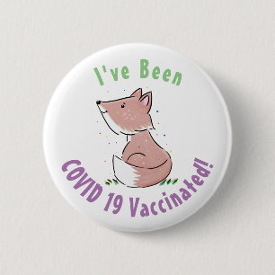 Badge Rond 5 Cm Cute baby fox cartoon illustration