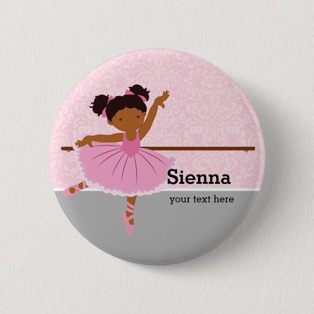 Badge Rond 5 Cm Cute Ballerina (Devant)