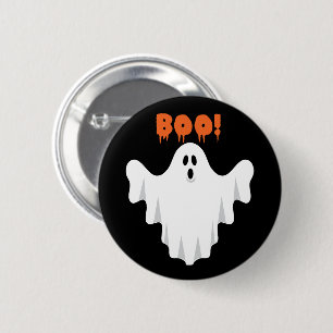 Badge Rond 5 Cm Cute Boo Ghost Kids Halloween Fête Favoriser