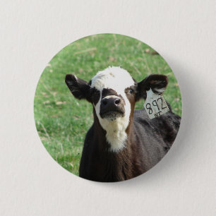 Badge Rond 5 Cm Cute Calf