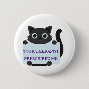 Badge Rond 5 Cm Cute Cat 