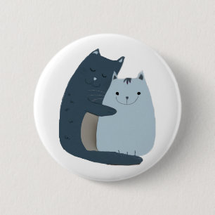 Badge Rond 5 Cm Cute Cats Cuddart