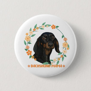 Badge Rond 5 Cm Cute Dachshund - Dachshund Mama