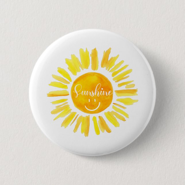 Badge Rond 5 Cm Cute été Vacay Mode soleil (Devant)