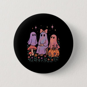 Badge Rond 5 Cm Cute Ghost Friends Shirt Pastel Éffrayant Hallowee