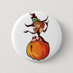 Badge Rond 5 Cm Cute Halloween