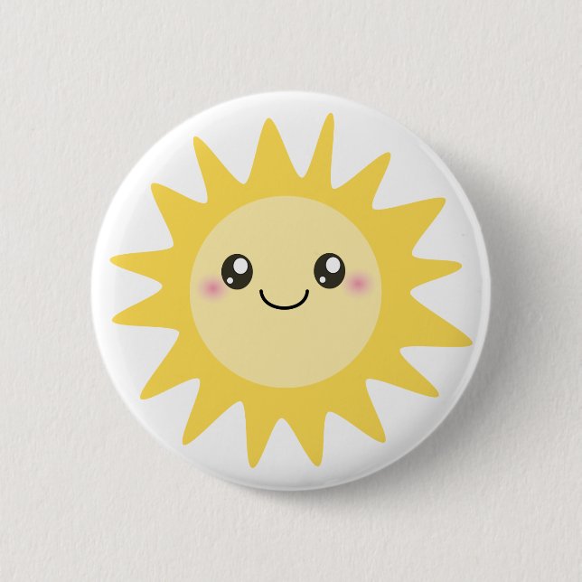 Badge Rond 5 Cm Cute Happy (Devant)