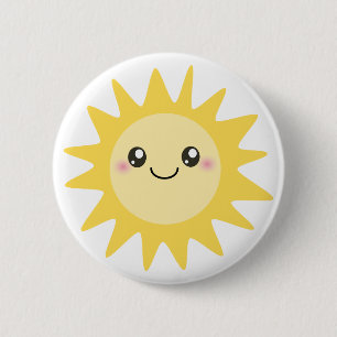 Badge Rond 5 Cm Cute Happy