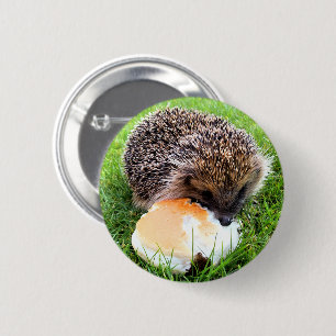 BADGE ROND 5 CM CUTE HEDGEHOG