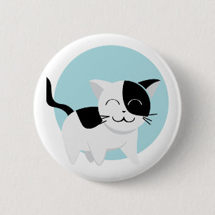 Badge Rond 5 Cm Cute Kitten
