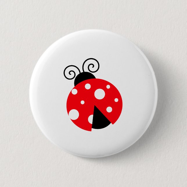 Badge Rond 5 Cm Cute Ladybug (Devant)