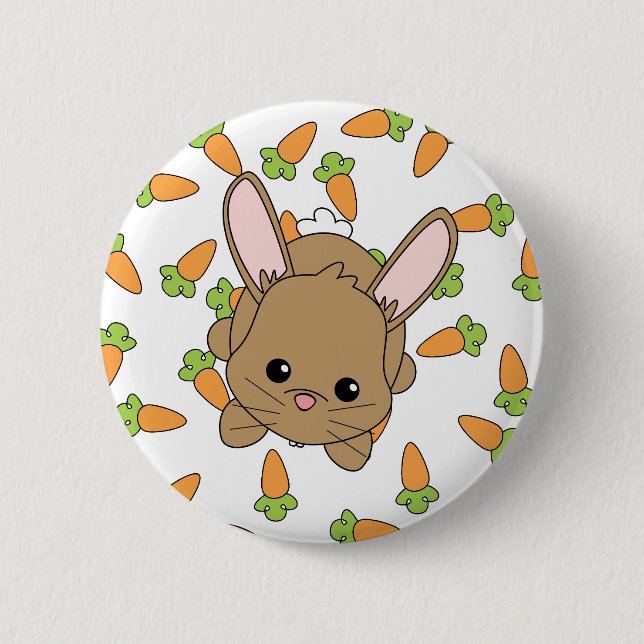 Badge Rond 5 Cm Cute Lil' Bunny (Devant)