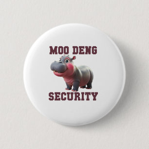Badge Rond 5 Cm Cute MOO DENG SÉCURITÉ Papa Bébé Hippo Papa Parent