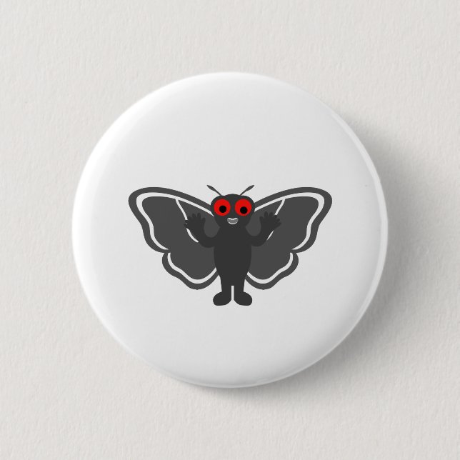 Badge Rond 5 Cm Cute Mothman (Devant)