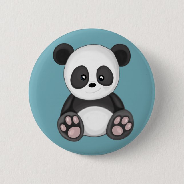 Badge Rond 5 Cm Cute Panda (Devant)