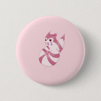 Badge Rond 5 Cm Cute Pastel Furret Design