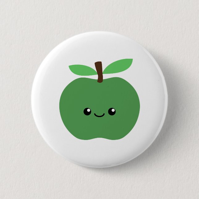 Badge Rond 5 Cm Cute pomme (Devant)