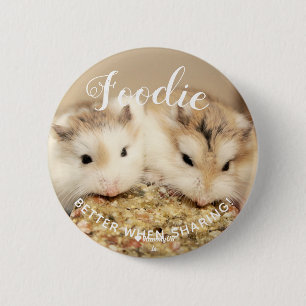 Badge Rond 5 Cm Cute Robo Hamsters Foin