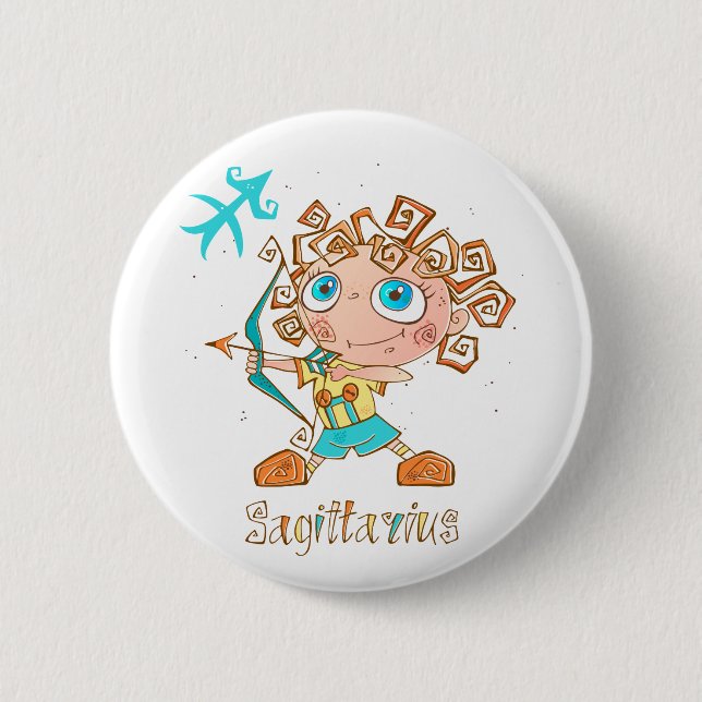 Badge Rond 5 Cm Cute Sagittarius (Devant)