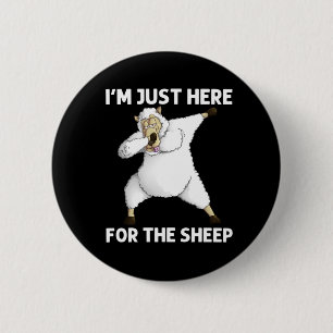 Badge Rond 5 Cm Cute Sheep