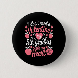 Badge Rond 5 Cm Cute Teachers Saint-Valentin