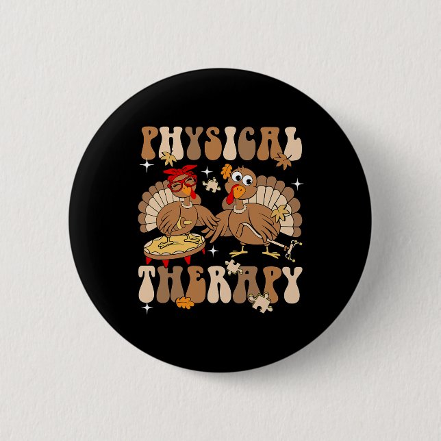 Badge Rond 5 Cm Cute Turquie Physique Thérapie Pt Pta Automne Ie (Devant)