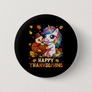 Badge Rond 5 Cm Cute Unicorn Accrocs Turquie Bons thanksgivings fi
