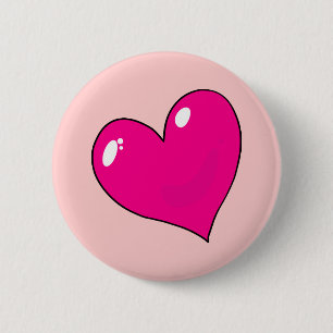 Badge Rond 5 Cm Cute Valentines