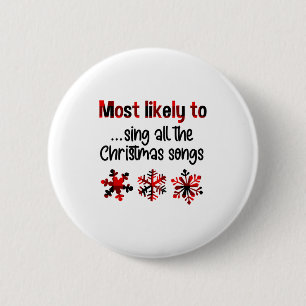 Badge Rond 5 Cm Cutecomfy Plus susceptible de chanter toutes les c