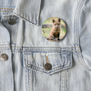 Badge Rond 5 Cm Cutest Baby Animals Baby Fox