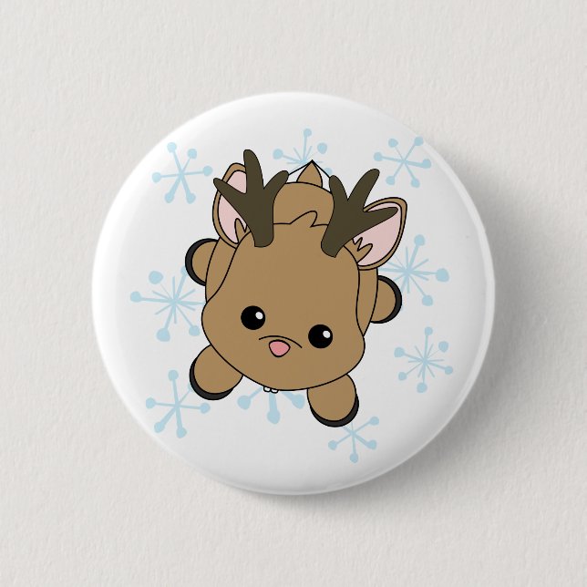 Badge Rond 5 Cm Cutie Deer (Devant)