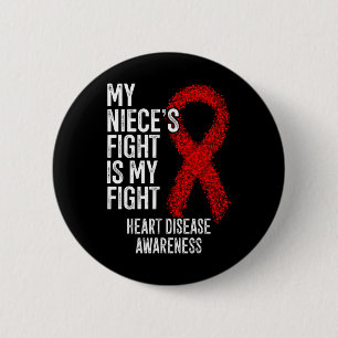 Badge Rond 5 Cm Cvd Le Combat De Ma Nièce Est Mon Combat Maladie C