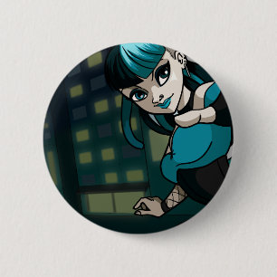 Badge Rond 5 Cm Cybergoth