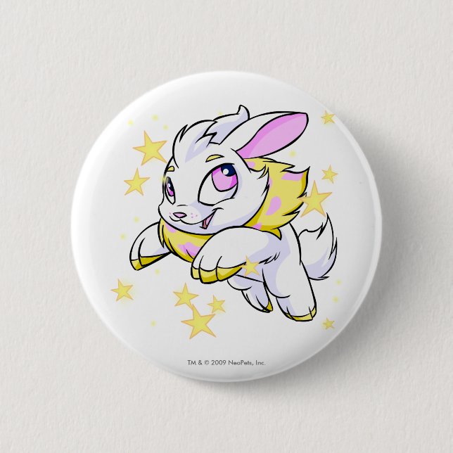 Badge Rond 5 Cm Cybunny électrique magique (Devant)