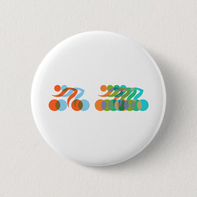 Badge Rond 5 Cm Cyclers, Cyclers, Freins (Devant)