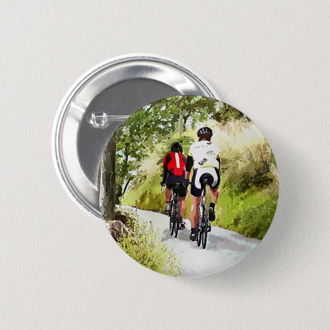 BADGE ROND 5 CM CYCLISME (Devant & derrière)