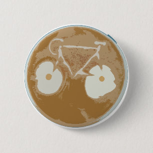Badge Rond 5 Cm Cyclisme Art Latte