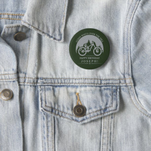 Badge Rond 5 Cm Cyclisme Cycliste Joyeux Anniversaire Personnalisé
