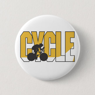 Badge Rond 5 Cm Cycliste
