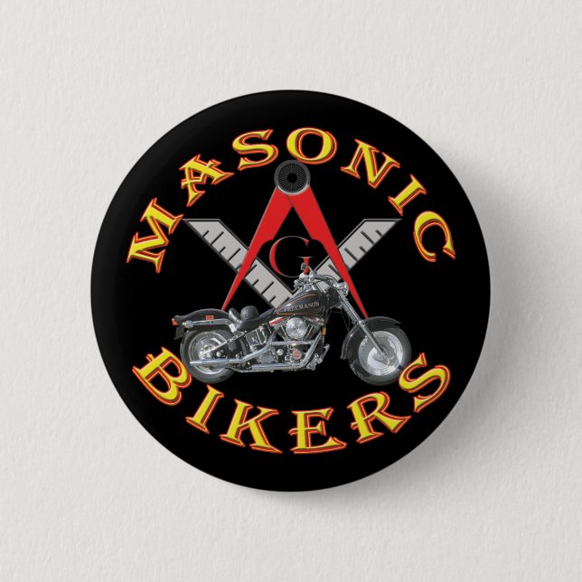 Badge Rond 5 Cm Cyclistes maçonniques (Devant)