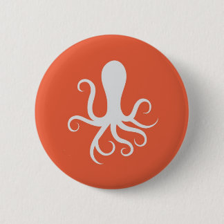 Badge Rond 5 Cm Cycloptopus - orange