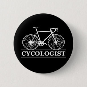 Badge Rond 5 Cm cycologue Funny Cycliste pour cyclistes et cyclist