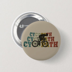 Badge Rond 5 Cm Cycopath drôle vélo