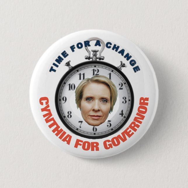 Badge Rond 5 Cm Cynthia Nixon 2018 (Devant)